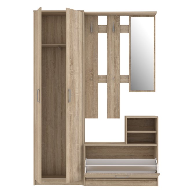 Niko 135cm Hallway Set with Mirror (NIKD01)