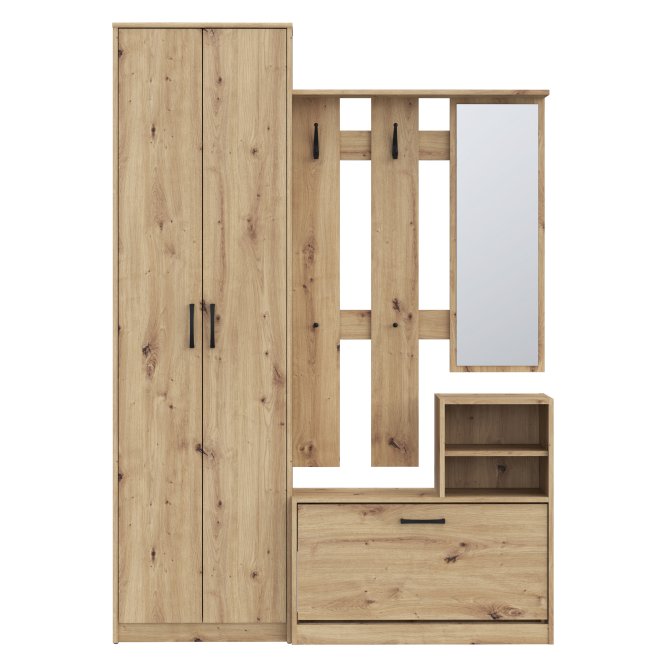 Niko 135cm Hallway Set with Mirror (NIKD01)