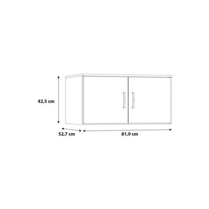 Niko 82cm 2 Door Wardrobe Top Unit (NIKN82) in Sonoma Oak