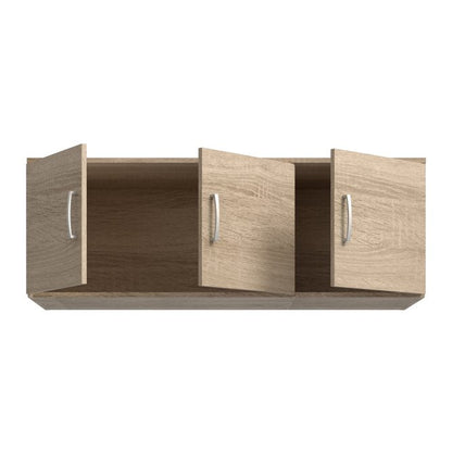 Niko 123cm 3 Door Wardrobe Top Unit (NIKN83) in Sonoma Oak