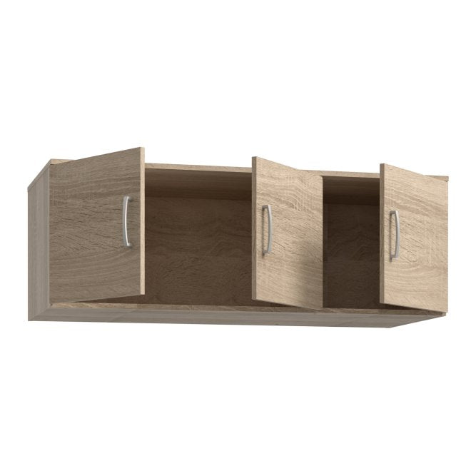 Niko 123cm 3 Door Wardrobe Top Unit (NIKN83) in Sonoma Oak