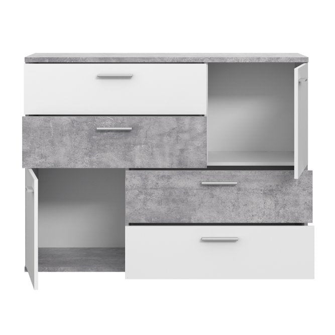 Skive 125cm 2 Door 4 Drawer Sideboard (SKVK46)