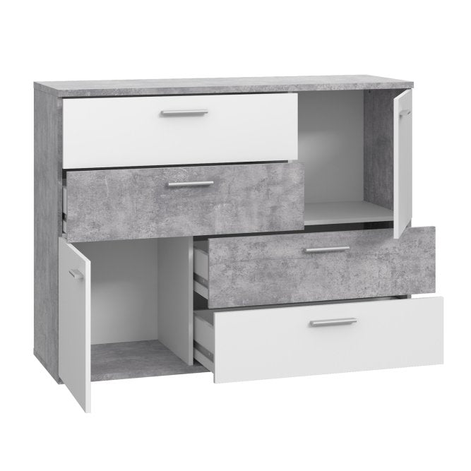 Skive 125cm 2 Door 4 Drawer Sideboard (SKVK46)