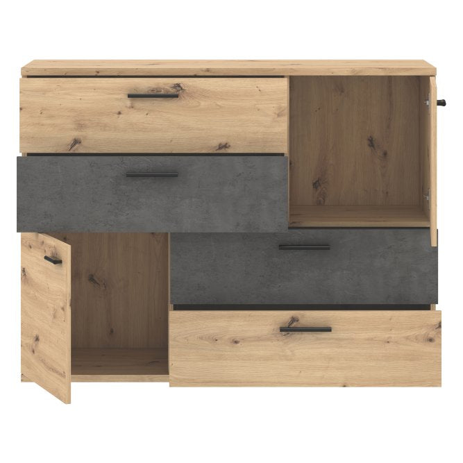 Skive 125cm 2 Door 4 Drawer Sideboard (SKVK46)