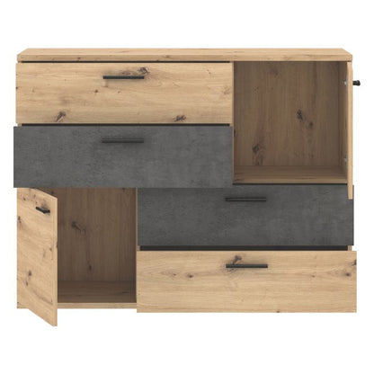 Skive 125cm 2 Door 4 Drawer Sideboard (SKVK46)