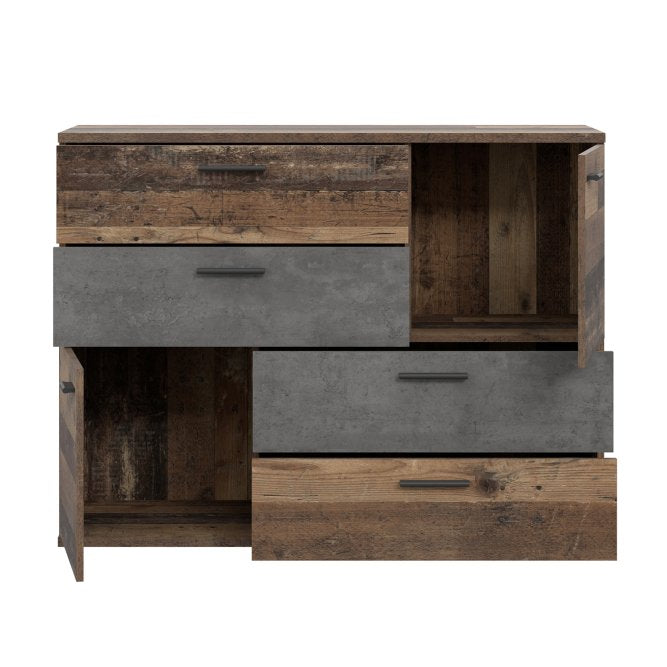 Skive 125cm 2 Door 4 Drawer Sideboard (SKVK46)