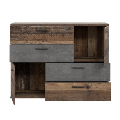 Skive 125cm 2 Door 4 Drawer Sideboard (SKVK46)