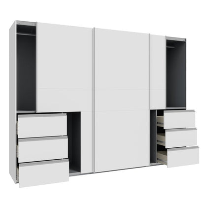 Winn II Sliding Door Wardrobe with Drawers 270cm