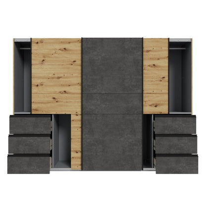 Winn II Sliding Door Wardrobe with Drawers 270cm
