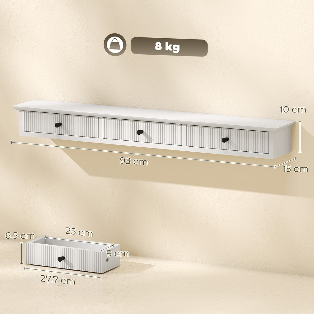 HOMCOM Shelf in White