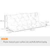 Outsunny 3 Seater Bench Cushion, Garden Chair Cushion with Back and Ties for Indoor and Outdoor Use, 98 x 150 cm, Dark Grey