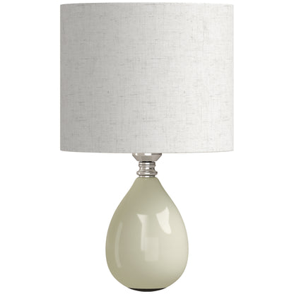 HOMCOM Table Lamp in Cream White