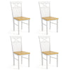 Farmhouse Dining Chair Set of 4 Wooden Kitchen Chair with Rubber Wood Frame