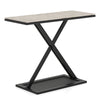 Faux Marble Top Metal Frame Entryway Console Table