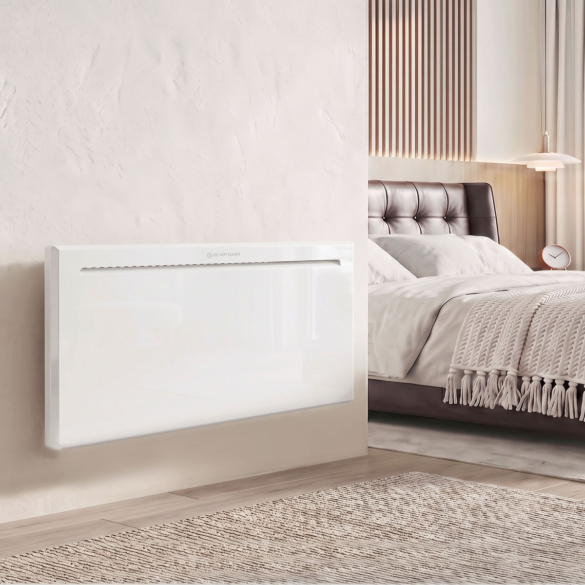 HOMCOM Smart Panel Heater Wall Mounted/Freestanding in White