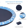 PawHut Dog Splash Pad, Pet Sprinkler Mat, Non-Slip Dog Paddling Pool, Foldable Outdoor Sprinkler and Splash Mat Water Play for Garden, Patio, Summer Fun, 170 cm