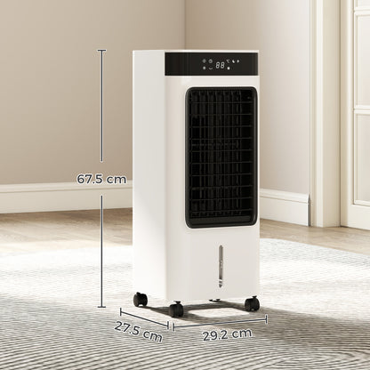 HOMCOM Portable Air Cooler in White