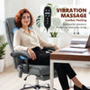 Vinsetto High Back Vibration Massage Office Chair with Footrest, Heated, Grey