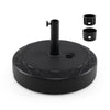 Fillable Umbrella Base 52 kg Heavy Duty Water/Sand Filled Round Market Umbrella Stand-Black