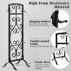 5-Piece Fireplace Tool Set with Tong, Brush, Shovel, Poker, Stand
