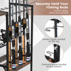 Fishing Rod Holder with Lockable Universal Wheels