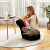 Floor Chair Sponge Padded with Adjustable Headrest and Backrest-Pink