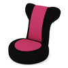 Floor Chair Sponge Padded with Adjustable Headrest and Backrest-Pink