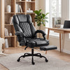 HOMCOM Executive Home Office Chair Reclining Function Footrest Computer Desk Chair High Back, Black