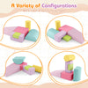 Foam Climbing Blocks with PU Cover for Toddlers 1-3-Macaron Pink