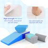 Foam Climbing Blocks with PU Cover for 1-3 Toddlers-Blue