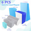 Foam Climbing Blocks with PU Cover for 1-3 Toddlers-Blue
