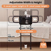 Foldable Bed Rail for Seniors Bed Rail for Elderly Adults Safety with Adjustable Width and Height-Black