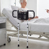 Foldable Bed Rail for Seniors Bed Rail for Elderly Adults Safety with Adjustable Width and Height-White
