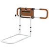 Foldable Bed Rail for Seniors with Adjustable Width and Height-White