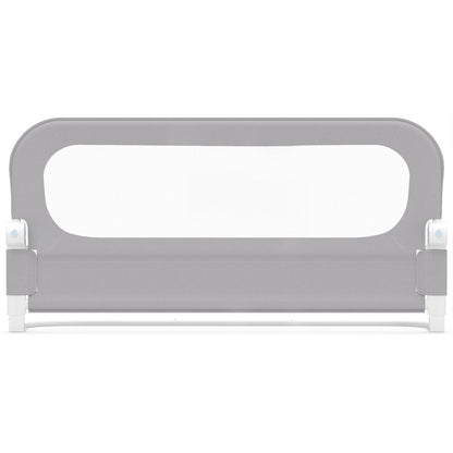 Foldable Bed Rail for Toddlers 120 Long with Removable Cover-Grey