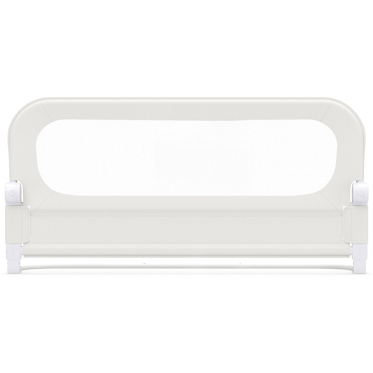 Foldable Bed Rail for Toddlers 120 Long with Removable Cover-White
