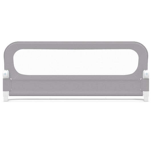 Foldable Bed Rail for Toddlers 148 Long with Removable Cover-Grey