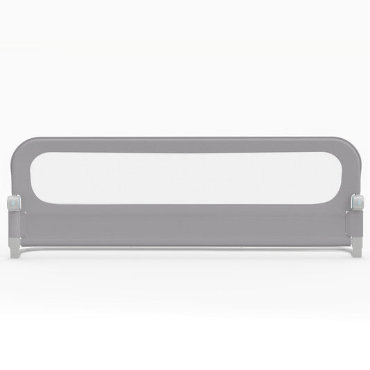 Foldable Bed Rail for Toddlers 178 Long with Removable Cover-Grey