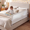 Foldable Bed Rail for Toddlers 178 Long with Removable Cover-White