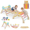 Foldable Climbing Toys with Arch and Climber for Toddlers-Colourful