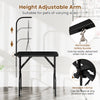 Foldable Dog Grooming Table with Height Adjustable Arms and Noose-Black