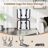 Foldable Dog Grooming Table with Height Adjustable Arms and Noose-Black