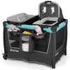 5-in-1 Foldable Pack and Play with Removable Bassinet-Green