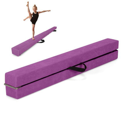 Folding Gymnastics Mat and Foldable Gymnastic Balance Beam Set