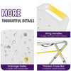 Folding Portable Shower Seat with Adjustable Height for Bathroom White