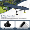 Folding Camping Cot with Detachable Mattress and 6-Position Adjustable Backrest-Navy