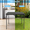 Folding Camping Table with Handle for Indoor Outdoor Use-Grey