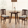Folding Dining Chairs Set of 2 Upholstered Kitchen Chairs with Padded Seat-Grey