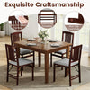 Folding Dining Chairs Set of 2 Upholstered Kitchen Chairs with Padded Seat-Grey