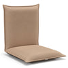 Folding Floor Chair with Reclining Function and 6 Adjustable Positions-Khaki